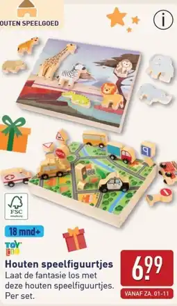 ALDI Houten speelfiguurtjes aanbieding