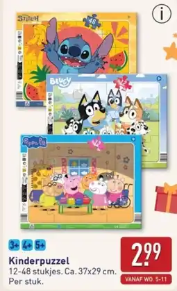 ALDI Kinderpuzzel aanbieding