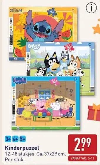 ALDI Kinderpuzzel aanbieding