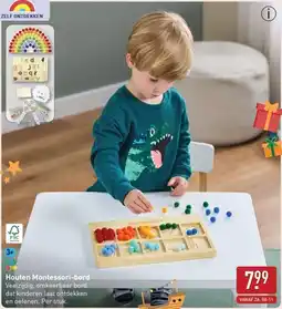 ALDI Houten Montessori-bord aanbieding