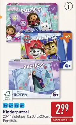 ALDI Kinderpuzzel aanbieding