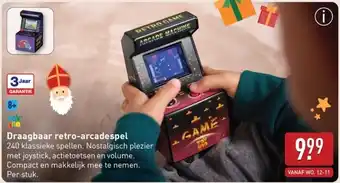 ALDI Draagbaar retro-arcadespel aanbieding