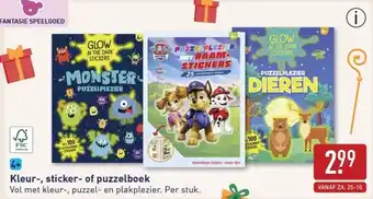 ALDI Kleur, sticker of puzzelboek aanbieding