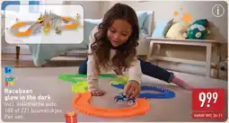 ALDI Racebaan glow in the dark aanbieding