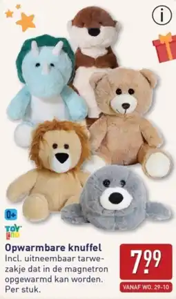 ALDI Opwarmbare knuffel aanbieding