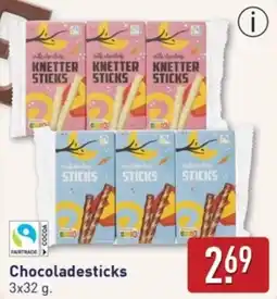 ALDI Chocoladesticks aanbieding