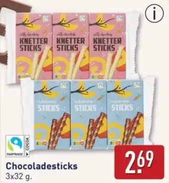 ALDI Chocoladesticks aanbieding