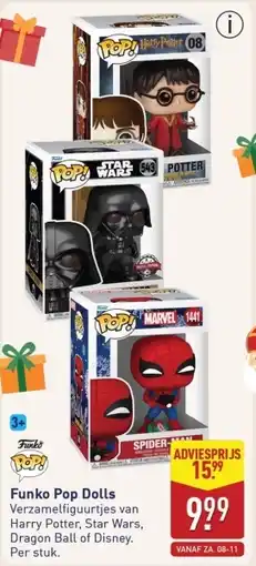 ALDI Funko Pop Dolls aanbieding