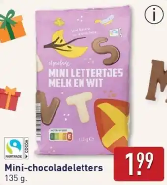 ALDI Mini-chocoladeletters aanbieding