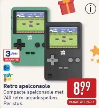 ALDI Retro spelconsole aanbieding
