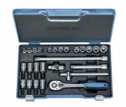 Conrad Gedore 6229740 6229740 Dopsleutelset Metrisch 3/8 (10 mm) 26-delig aanbieding