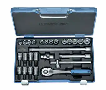 Conrad Gedore 6229740 6229740 Dopsleutelset Metrisch 3/8 (10 mm) 26-delig aanbieding