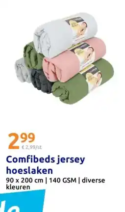 Action Comfibeds jersey hoeslaken aanbieding
