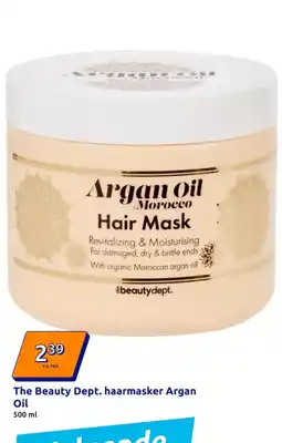 Action The Beauty Dept. haarmasker Argan Oil aanbieding