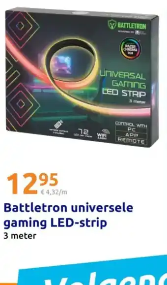 Action Battletron universele gaming LED-strip aanbieding
