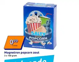 Action Magnetron popcorn zout aanbieding