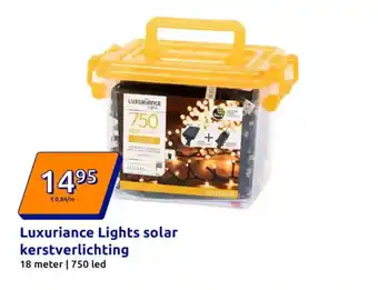 Action Luxuriance Lights solar kerstverlichting aanbieding