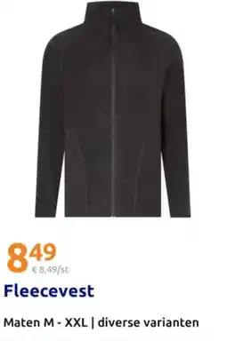 Action Fleecevest aanbieding