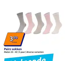 Action Pairz sokken aanbieding
