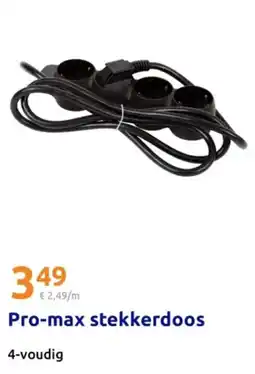 Action Pro-max stekkerdoos aanbieding