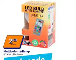 Action Multicolor ledlamp aanbieding