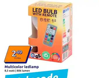 Action Multicolor ledlamp aanbieding