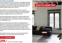 Kluswijs Houten jaloezieën aanbieding