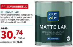 Kluswijs Kluswijs lak aanbieding