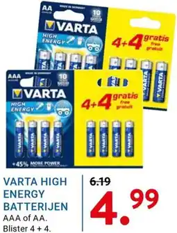 Kluswijs Varta high energy batterijen aanbieding