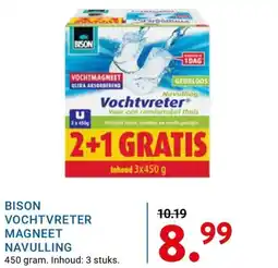 Kluswijs Bison vochtvreter magneet navulling aanbieding