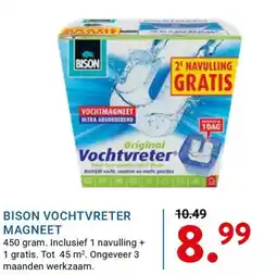 Kluswijs Bison vochtvreter magneet aanbieding