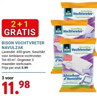 Kluswijs Bison vochtvreter navulzak aanbieding