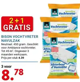 Kluswijs Bison vochtvreter navulzak aanbieding
