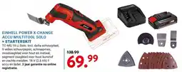 Kluswijs Einhell power x-change accu multitool solo + starterskit aanbieding