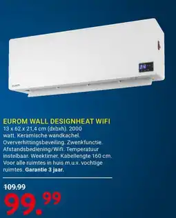Kluswijs Eurom wall designheat wifi aanbieding