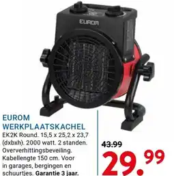 Kluswijs Eurom werkplaatskachel aanbieding