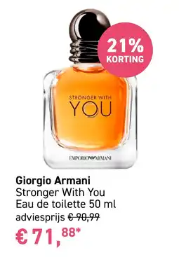 Mooi parfumerie Giorgio Armani Stronger With You aanbieding