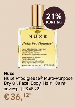 Mooi parfumerie Nuxe Huile Prodigieuse aanbieding