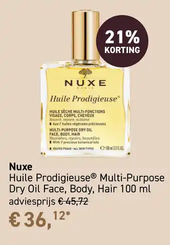 Mooi parfumerie Nuxe Huile Prodigieuse aanbieding