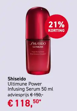 Mooi parfumerie Shiseido Ultimune Power Infusing Serum aanbieding
