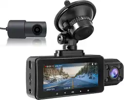 Amazon LANMODO Dashcam Nachtzicht Voor Een Achter met Hardwire Kit (Dashcam Voor Een Achter) aanbieding