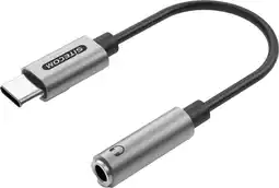Coolblue Sitecom Usb C naar 3,5 mm Jack Adapter Aluminium aanbieding