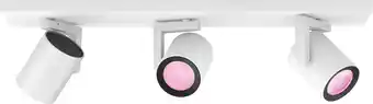 Coolblue Philips Hue Argenta Opbouwspot White and Color - Wit - 3-spots aanbieding