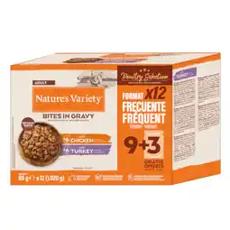 Zooplus Voordeelpakket Nature's Variety Bites in Saus 48 x 85 g - Gevogelte selectie (2 soorten) aanbieding