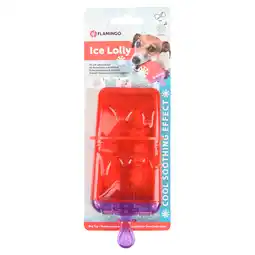Zooplus Flamingo hondenspeelgoed ijs-Lolly Wael 15,5x6x3,5cm hond aanbieding