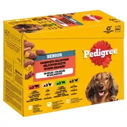 Zooplus Pedigree Senior Maaltijdzakjes Multipack Natvoer voor Honden - 144 x 100 g aanbieding