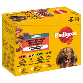Zooplus Pedigree Senior Maaltijdzakjes Multipack Natvoer voor Honden - 144 x 100 g aanbieding