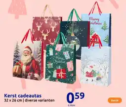 Action Kerst cadeautas aanbieding