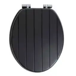Praxis Aquavive WC-bril Painting - MDF - Softclose - Verstelbaar - Zwart aanbieding