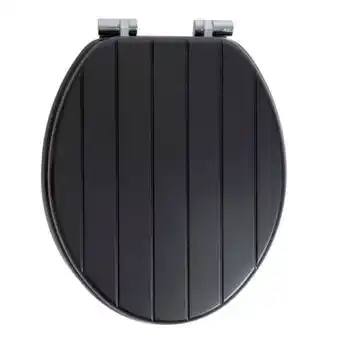 Praxis Aquavive WC-bril Painting - MDF - Softclose - Verstelbaar - Zwart aanbieding